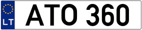 Truck License Plate